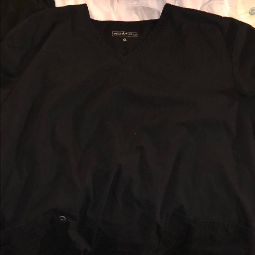Black scrub top